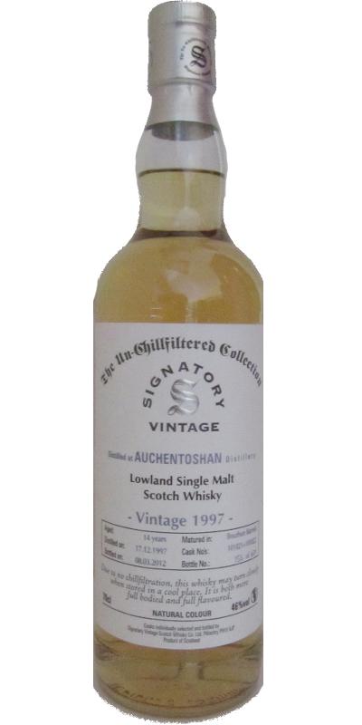 Auchentoshan 1997 SV The Un-Chillfiltered Collection Bourbon Barrels 101821 + 22 46% 700ml