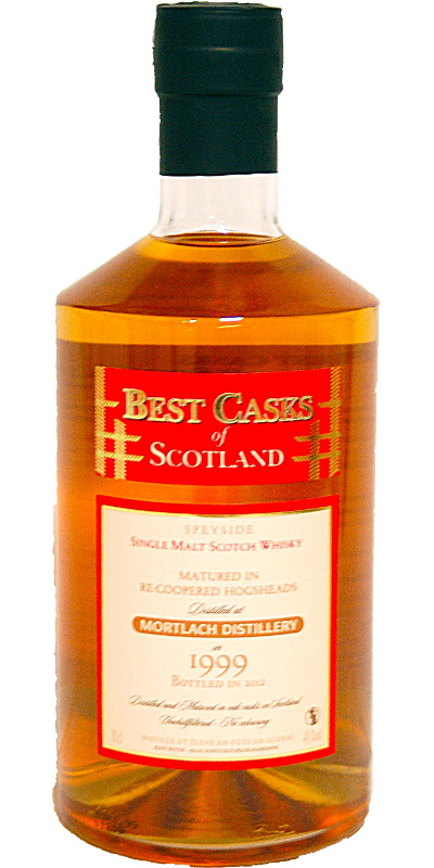Mortlach 1999 JB Best Casks of Scotland Recoopered Hoghshead 43% 700ml
