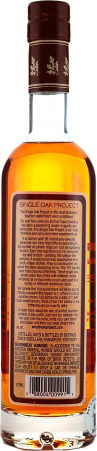 Buffalo Trace 2003 Single Oak Project American Oak 191 45% 375ml