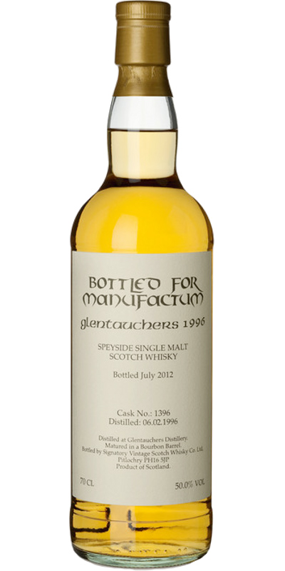 Glentauchers 1996 SV Bottled for Manufactum Bourbon Barrel #1396 50% 700ml