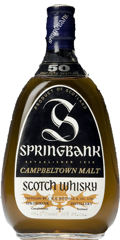 Springbank 50yo Pear Shape bottle Proof 26 2 3 Fl.Oz 66.3% 750ml