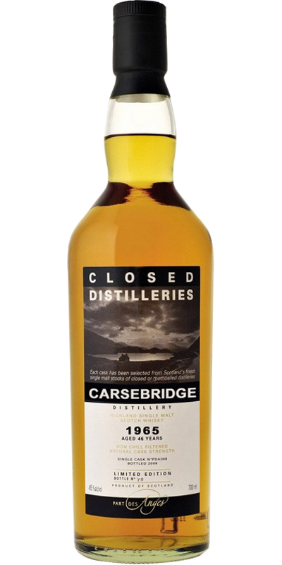 Carsebridge 1965 PDA Closed Distilleries Ex-Bourbon Barrel 45.6% 700ml