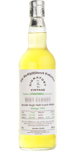 Strathmill 1992 SV The Un-Chillfiltered Collection Very Cloudy 05 901 40% 700ml