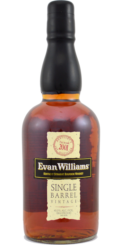 Evan Williams 2001 Single Barrel American Oak #882 43.3% 750ml