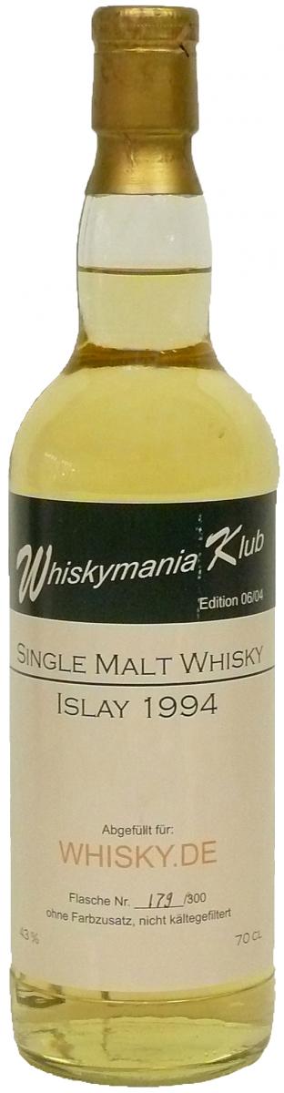 Whiskymania Klub 1994 Islay Wm.de Edition 06/04 43% 700ml