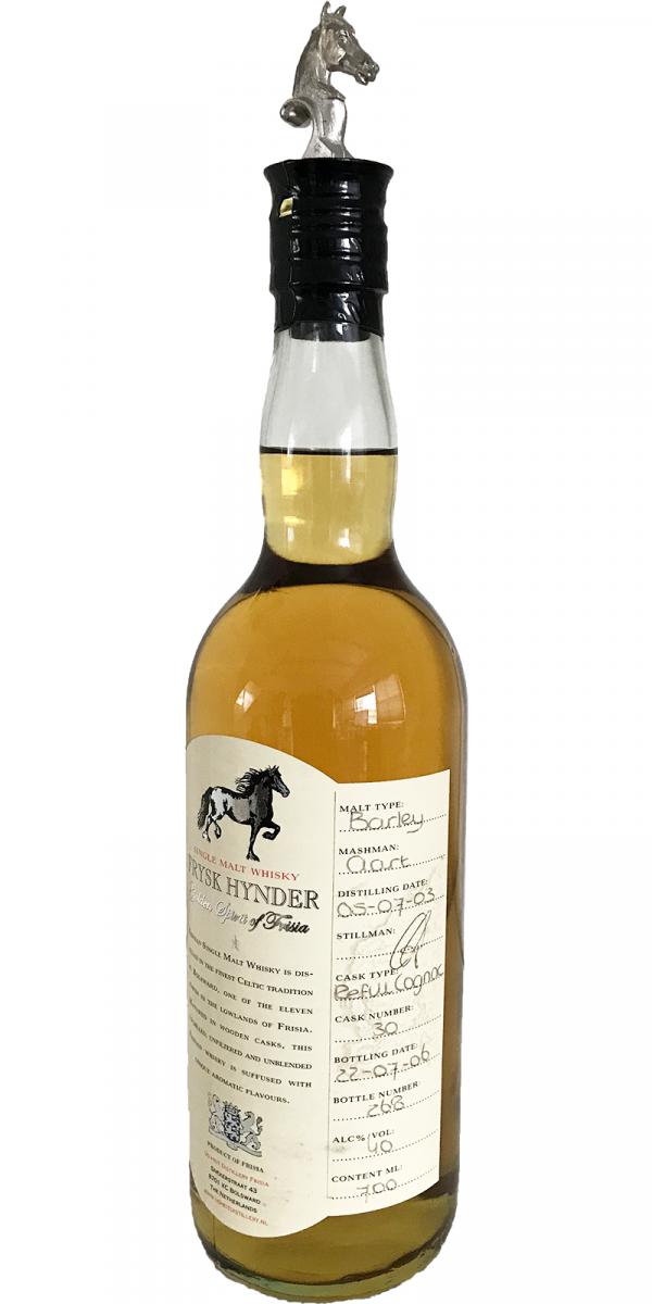 Frysk Hynder 2003 Refill Cognac Cask #30 40% 700ml