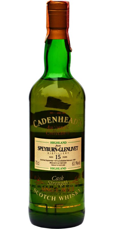 Speyburn 1975 CA Authentic Collection Oak Cask 63.1% 700ml
