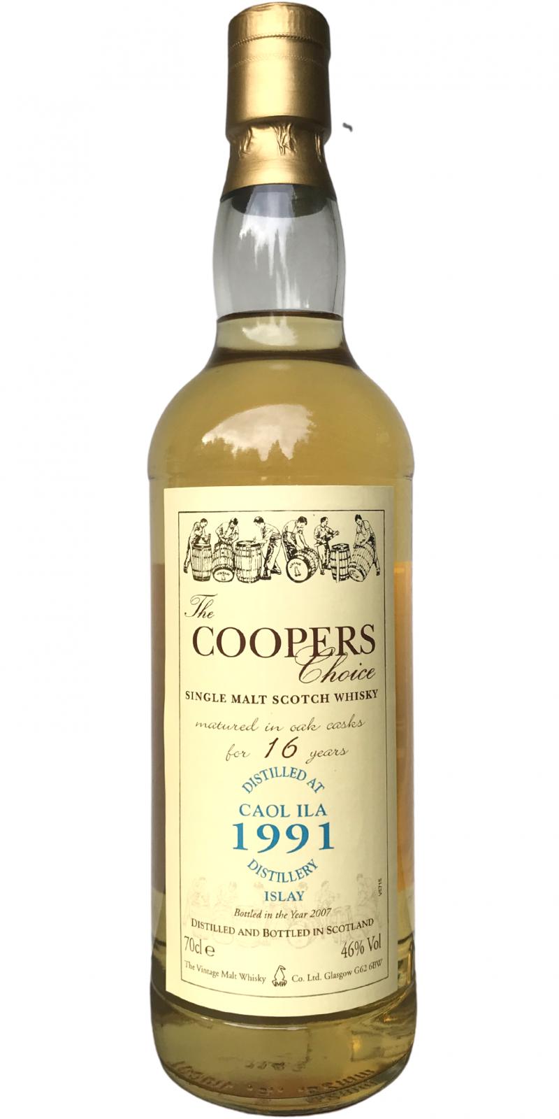 Caol Ila 1991 VM The Cooper's Choice Oak 46% 700ml