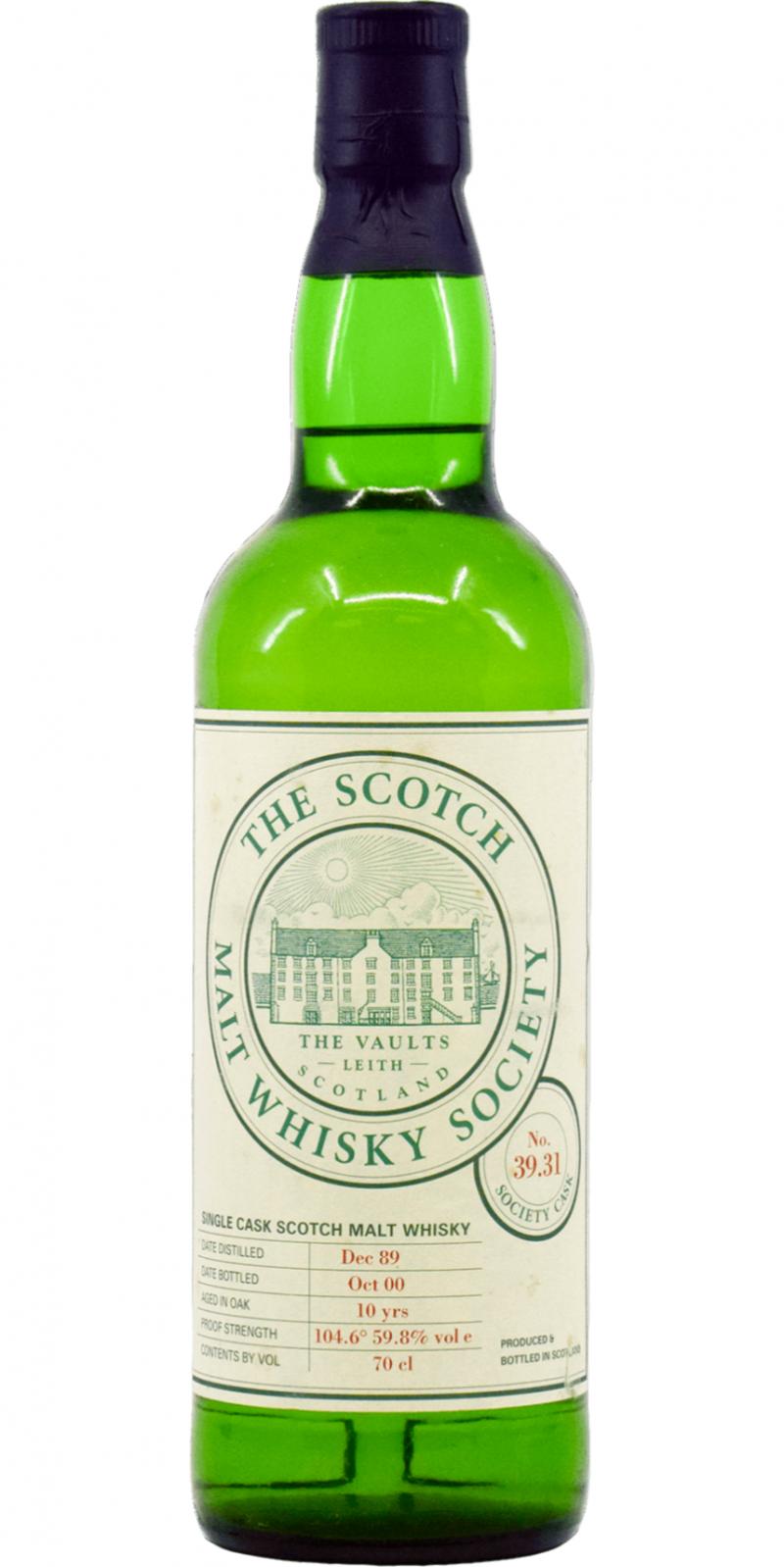 Linkwood 1989 SMWS 39.31 Fairy cakes and Summer Meadows 39.31 59.8% 700ml