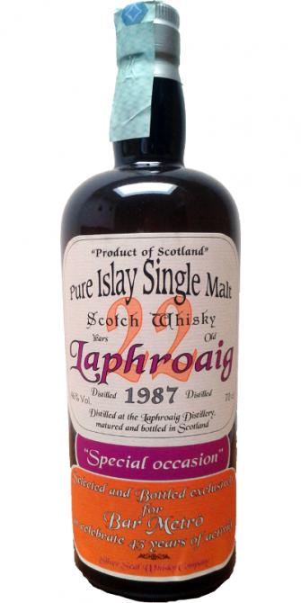 Laphroaig 1987 SS Special Occasion Bar Metro to celebrate 43yo of activity 46% 700ml
