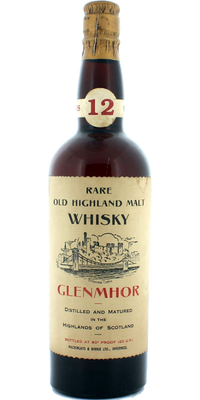 Glen Mhor 12yo Rare Old Highland Malt Whisky Proof 80% 750ml