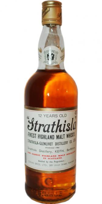 Strathisla 12yo Finest Highland Malt importe par Corima Paris 43% 750ml