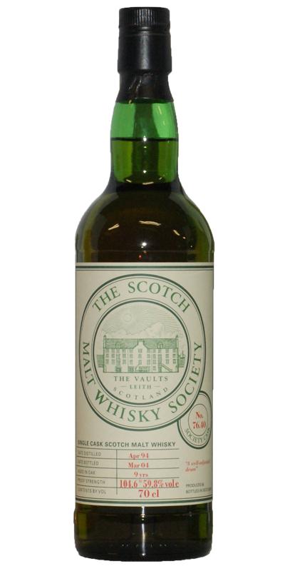 Mortlach 1994 SMWS 76.40 A well-adjusted dram 76.40 59.8% 700ml