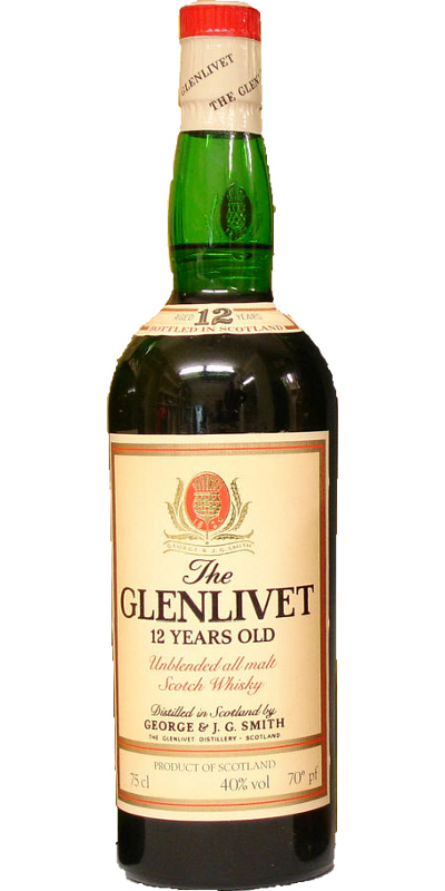 Glenlivet 12yo Unblended all malt 40% 750ml