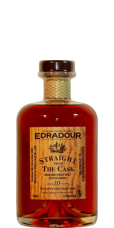 Edradour 2001 Straight From The Cask Sherry Butt #530 57.3% 500ml