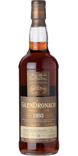 Glendronach 1993 Single Cask Oloroso Sherry Butt #490 K&L Wines Merchants 54.7% 750ml