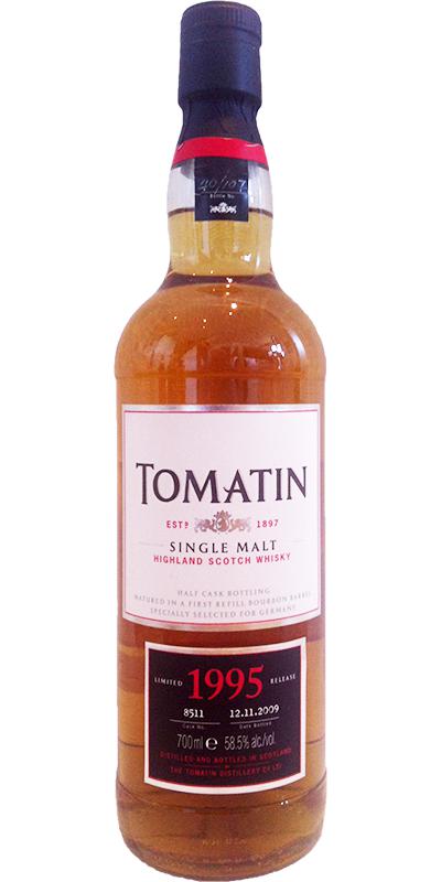 Tomatin 1995 1st Refill Bourbon Barrel 8511 (2nd part) Germany 58.5% 700ml
