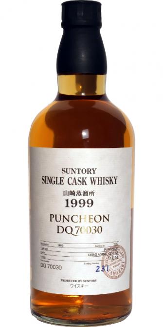 Yamazaki 1999 Single Cask Whisky Puncheon DQ 70030 58% 700ml