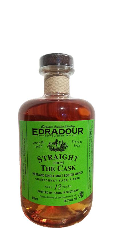 Edradour 2000 Straight From The Cask Chardonnay Cask Finish 56.7% 500ml