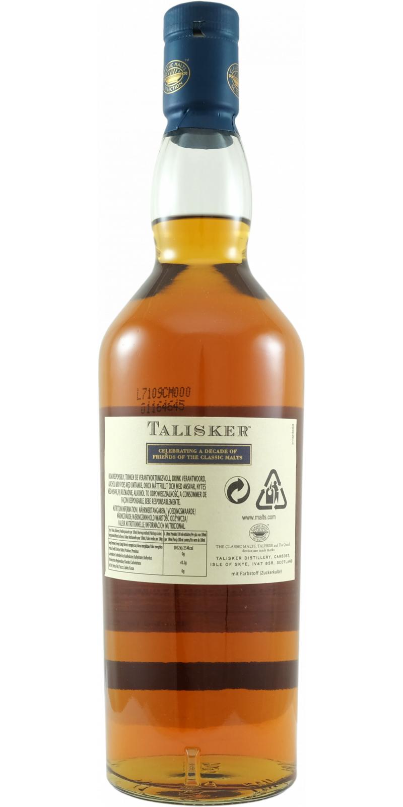 Talisker 12-year-old Ratings and reviews