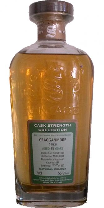 Cragganmore 1989 SV Cask Strength Collection #981 55.8% 700ml