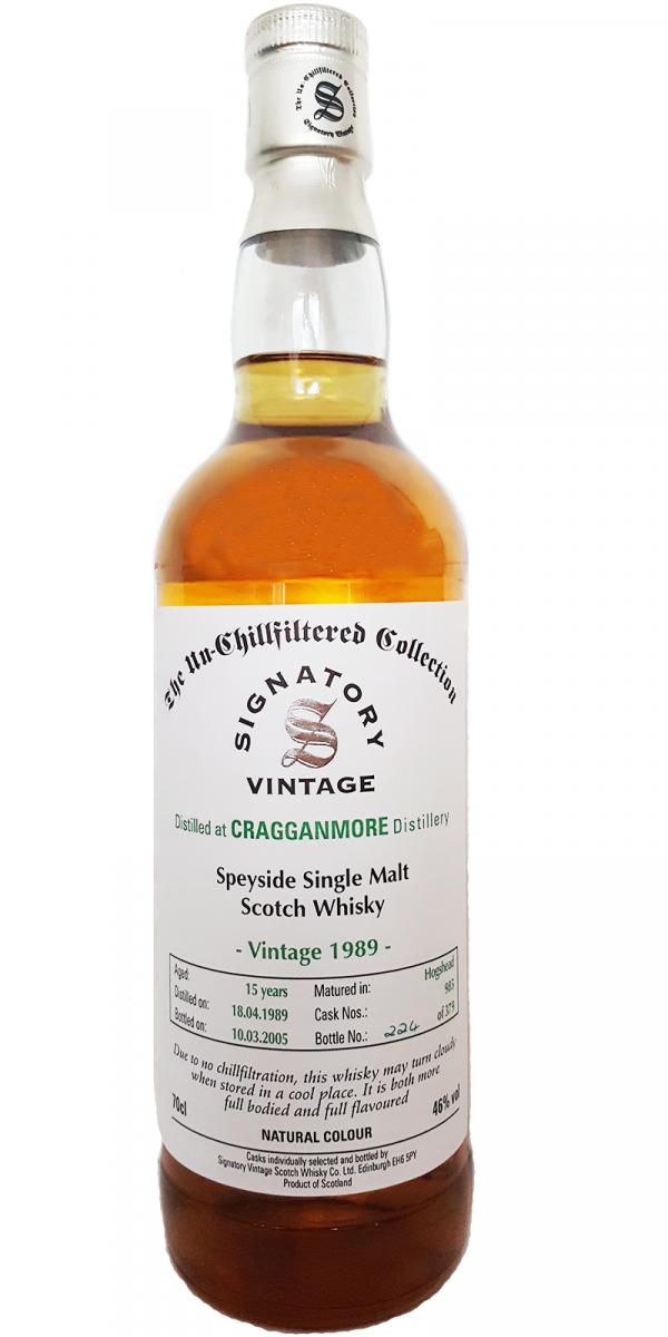 Cragganmore 1989 SV The Un-Chillfiltered Collection #985 46% 700ml