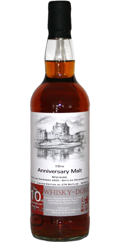 Anniversary Malt 2000 WD 10th Anniversary Malt Sherry Butt 55.8% 700ml