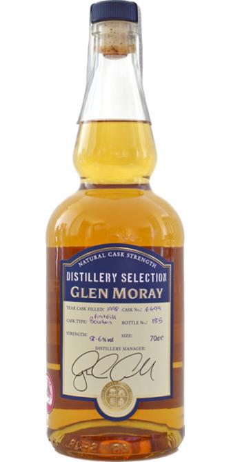 Glen Moray 1998 Hand Bottled at the Distillery First Fill Bourbon Cask #6499 58.6% 700ml