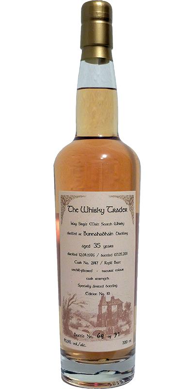 Bunnahabhain 1976 GW The Whisky Trader Edition #10 Refill Butt #2147 45.9% 700ml