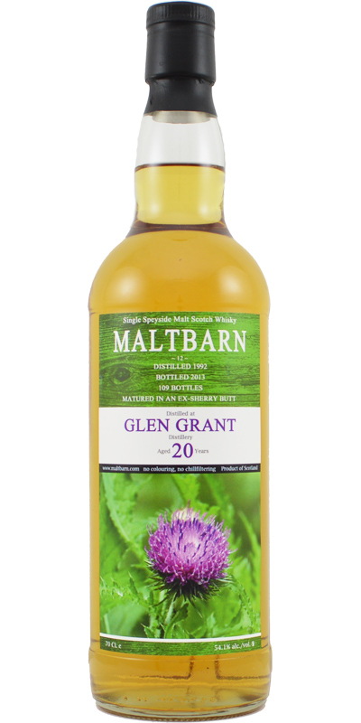 Glen Grant 1992 MBa #12 Ex-Sherry Butt 54.1% 700ml