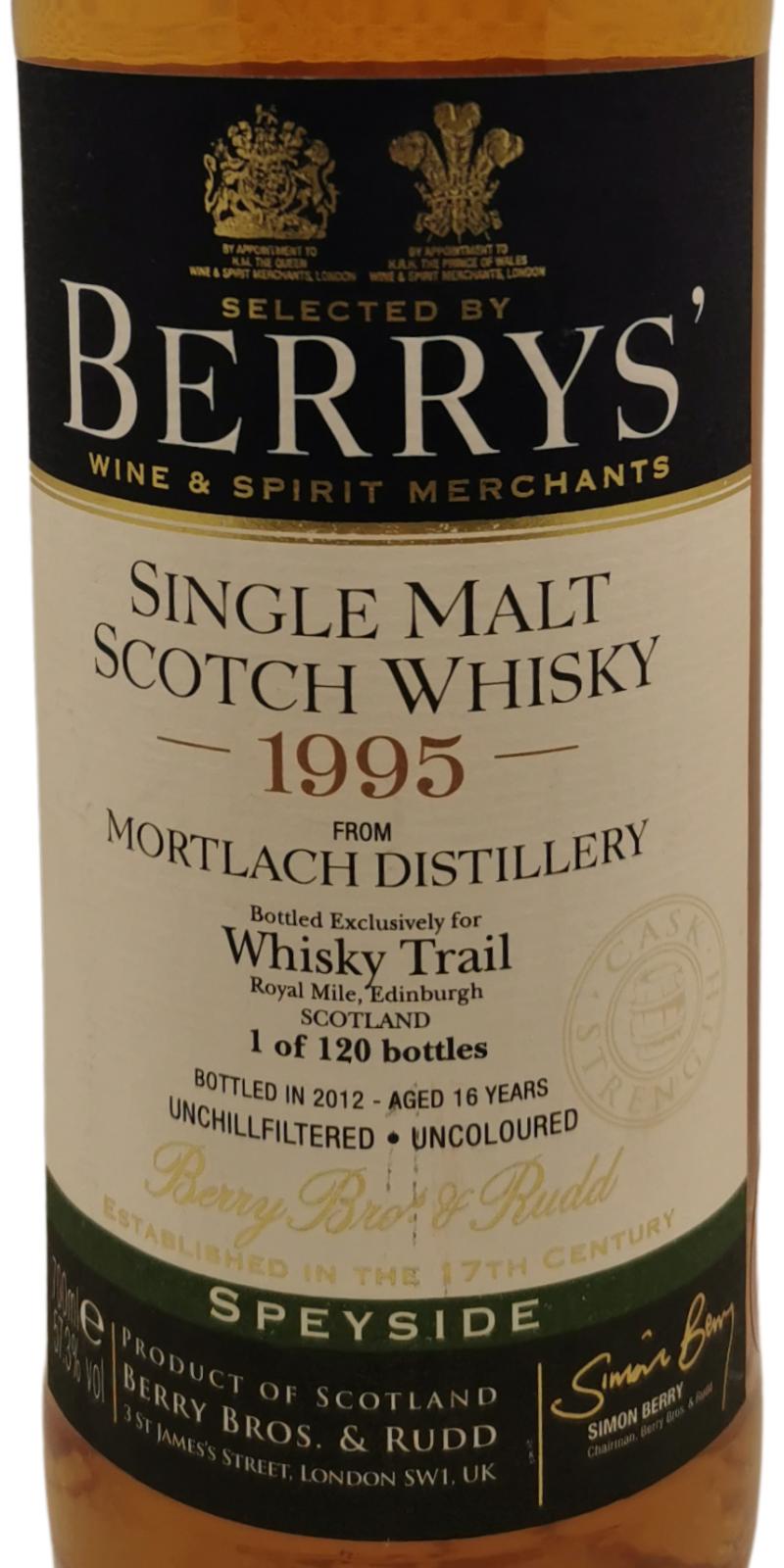 Mortlach 1995 BR - Ratings and reviews - Whiskybase