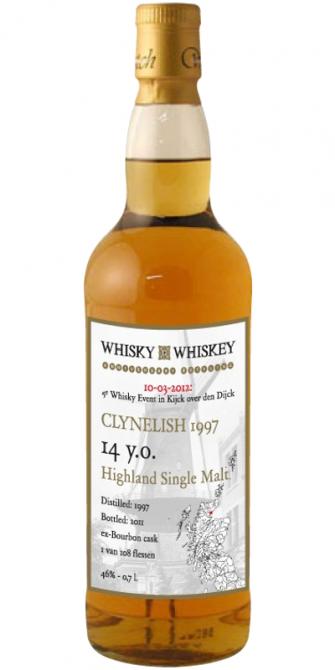 Clynelish 1997 W&Wy Anniversary Bottling ex-Bourbon S1596/1833 46% 700ml