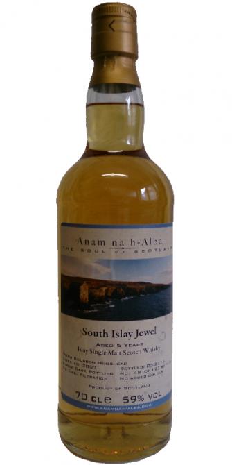 South Islay Jewel 2007 ANHA South Islay Jewel The Soul of Scotland Fresh Bourbon Hogshead 59% 700ml