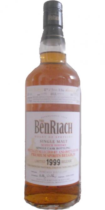 BenRiach 1999 Single Cask Bottling Virgin Oak Hogshead #4208 Premium Spirits Belgium 50.3% 700ml