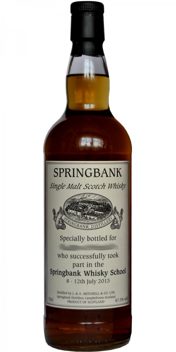 Springbank Whisky School 2013 47.5% 700ml