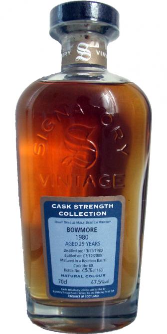 Bowmore 1980 SV Cask Strength Collection Bourbon Barrel #68 47.5% 700ml