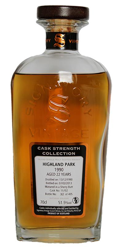 Highland Park 1990 SV Cask Strength Collection Sherry Butt #15702 51.9% 700ml