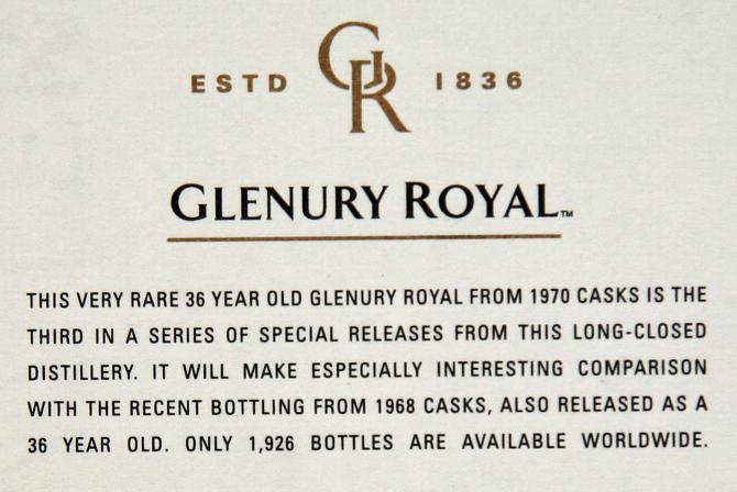 Glenury Royal 1970