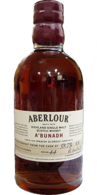 Aberlour A'bunadh batch #44 Spanish Oloroso Sherry Butts 59.7% 750ml