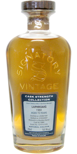 Laphroaig 1991 SV Cask Strength Collection Bourbon Barrel #6982 52.9% 700ml