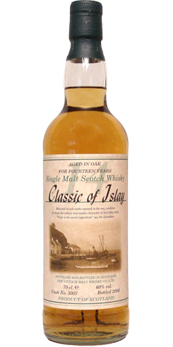Classic of Islay Vintage 2006 JW Bourbon #3007 60% 700ml