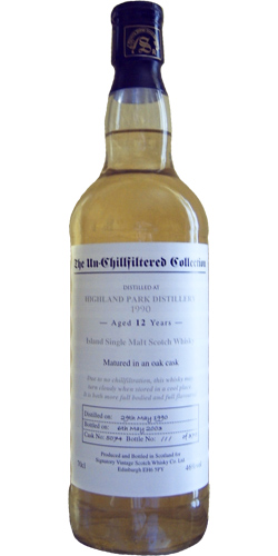 Highland Park 1990 SV The Un-Chillfiltered Collection Oak Cask #5074 46% 700ml