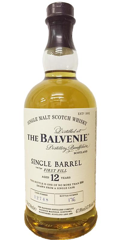 Balvenie 12yo 1st Fill Ex-Bourbon Cask 47.8% 700ml