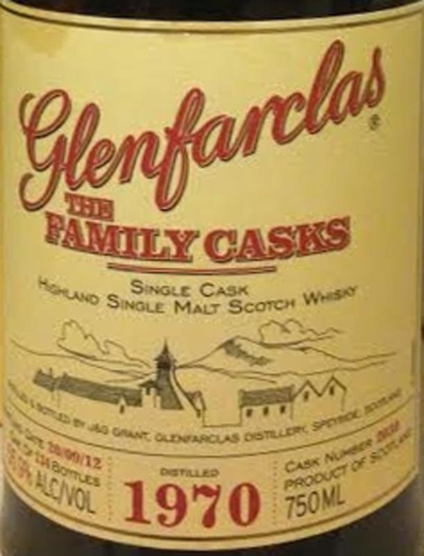 Glenfarclas 1970 The Family Casks 1st Fill Sherry Hogshead 2030 K & L Wine Merchants 56.9% 750ml