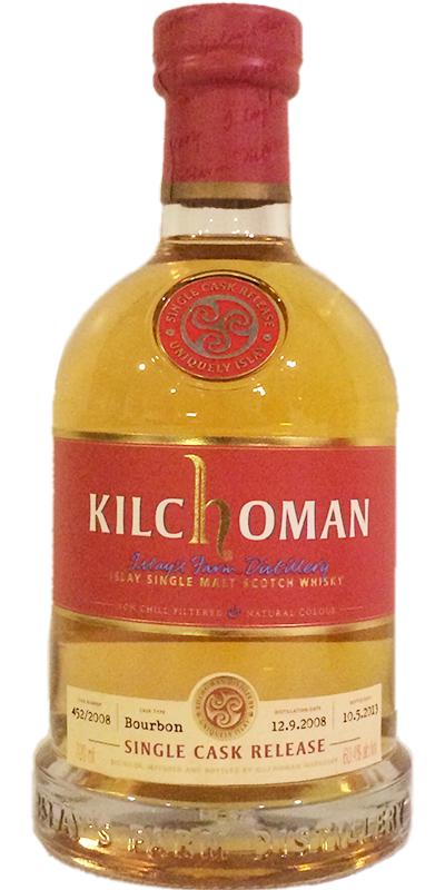 Kilchoman 2008 Single Cask for Whisk-e Ltd Bourbon Cask 452 2008 for Whisk-e Japan 60.4% 700ml