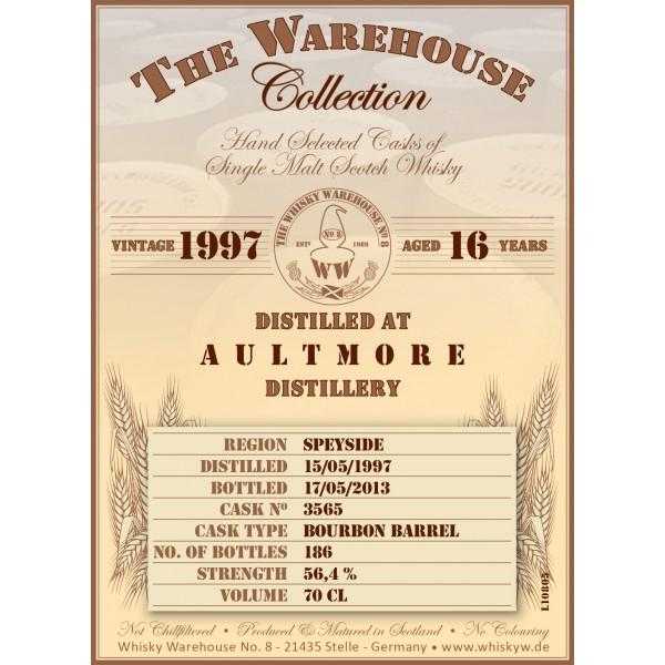 Aultmore 1997 WW8 Bourbon Barrel #3565 56.4% 700ml