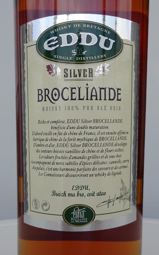 Whisky Breton Eddu Silver Brocéliande