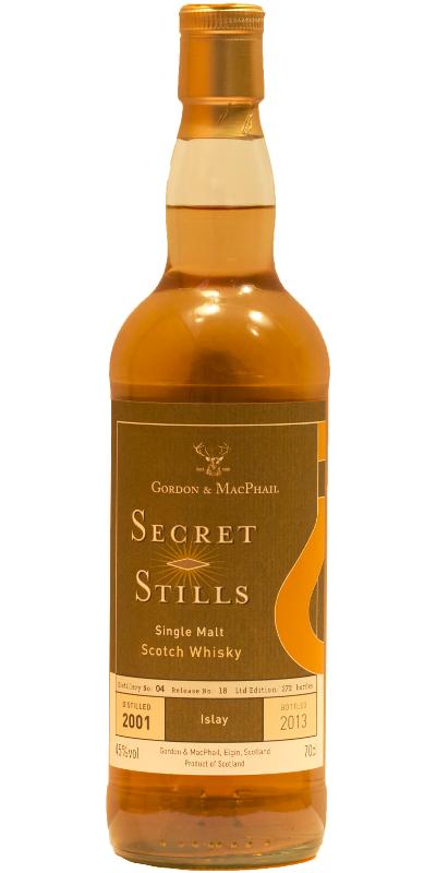 Bowmore 2001 GM Secret Stills 4.18 1st Fill Bourbon Casks Juul's Vin & Spiritus 45% 700ml