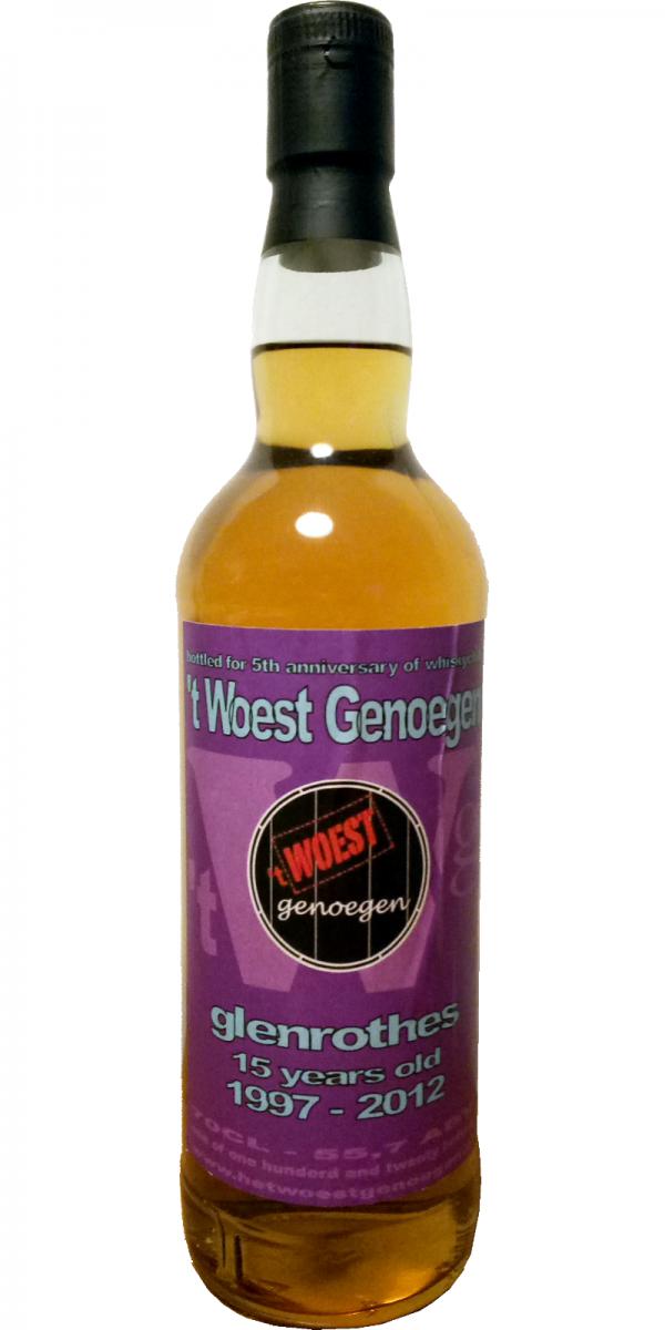 Glenrothes 1997 UD 5th anniversary of t Woest Genoegen 55.7% 700ml