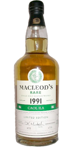 Caol Ila 1991 IM MacLeod's Rare #4735 46% 700ml